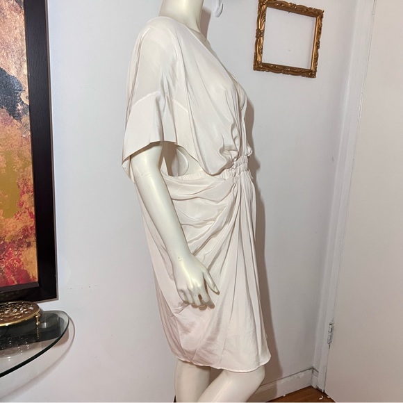 Miguelina Alexis Caftan Dress Size Large New Silk Crepe - Picture 4 of 14